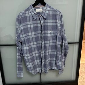 The Normal Brand Blue Plaid Women's Button Down Shirt